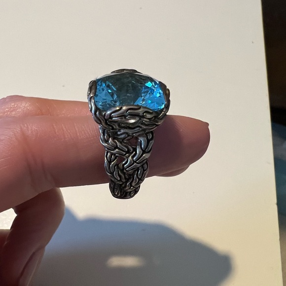 Authentic John Hardy ladies aquamarine ring - Picture 2 of 3